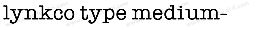 lynkco type medium字体转换